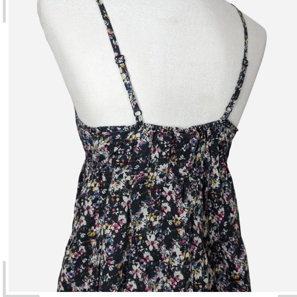 Pre-owned H&M Black Floral Midi Dress - Picture 5 of 5